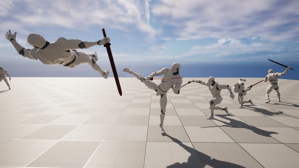 强力剑术战斗动画 – Powerful Sword Combat Animations-CG教程网