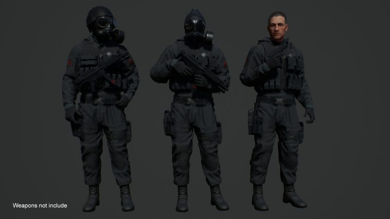 黑色模块化角色套件 – Black Kit Modular