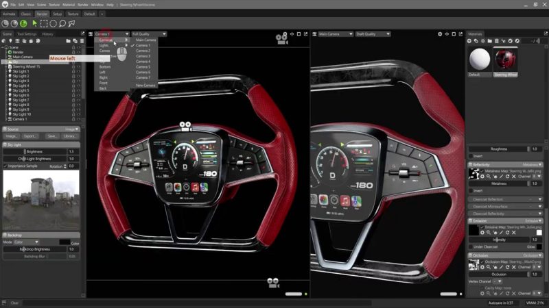 方向盘3D模型+完整教程