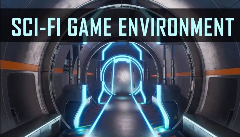 Blender中未来主义科幻游戏环境的创建