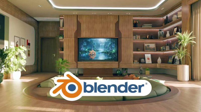 Blender 5 中的 AI 驱动室内设计