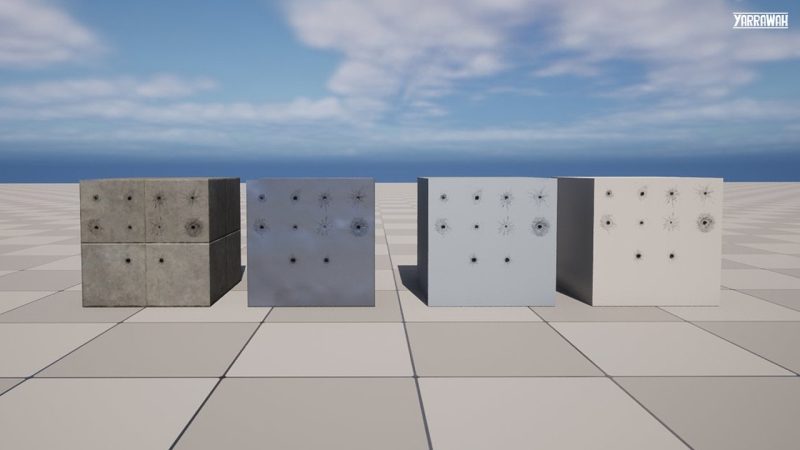 子弹撞击贴花 Vol.5 – 高冲击力 – Bullet Impact Decals Vol. 5 – High Impact