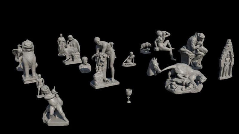 20+可直接用于制作的模型，附带8K地图