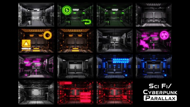 科幻/赛博朋克视差房间 | 一键式室内设计 | Kpack